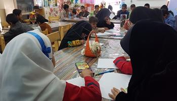 برگزاری مسابقه نقاشی در حاشیه شهر زاهدان