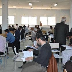بازديد رياست سازمان از سالن برگزاري آزمون ورود به حرفه مهندسان استان