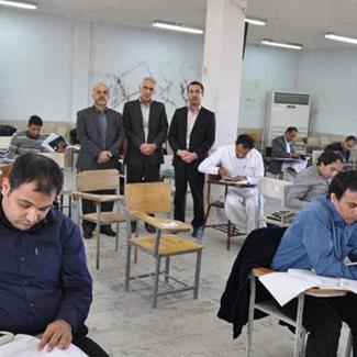 بازديد رياست سازمان از سالن برگزاري آزمون ورود به حرفه مهندسان استان